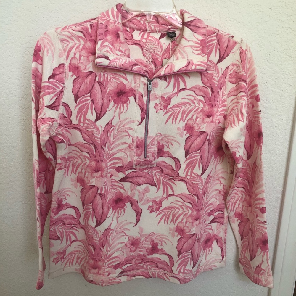 NWT Tommy Bahama Aruba Half Zip sweater/sweatshirt